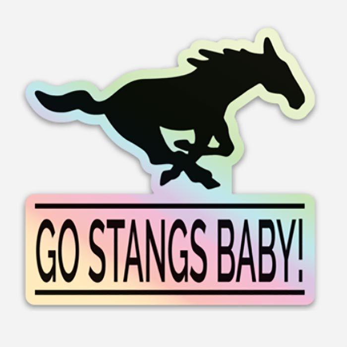 Holographic Go Stangs Baby! Sticker